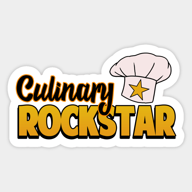 Chef Gift Culinary Rockstar Chefs Hat Cooking Sticker by Mesyo